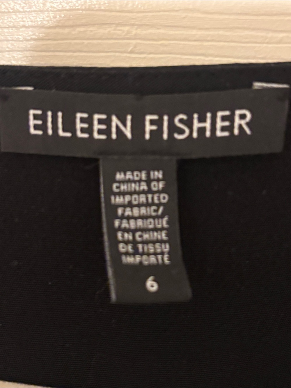 Eileen Fisher Black Short-Sleeve Midi Wrap Dress - Picture 2 of 5
